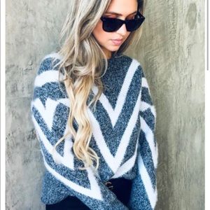 Andthewhy chevron sweater